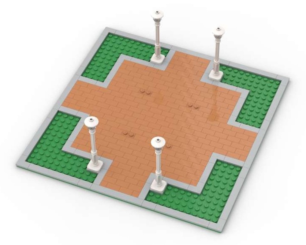 Lego Customisable town square