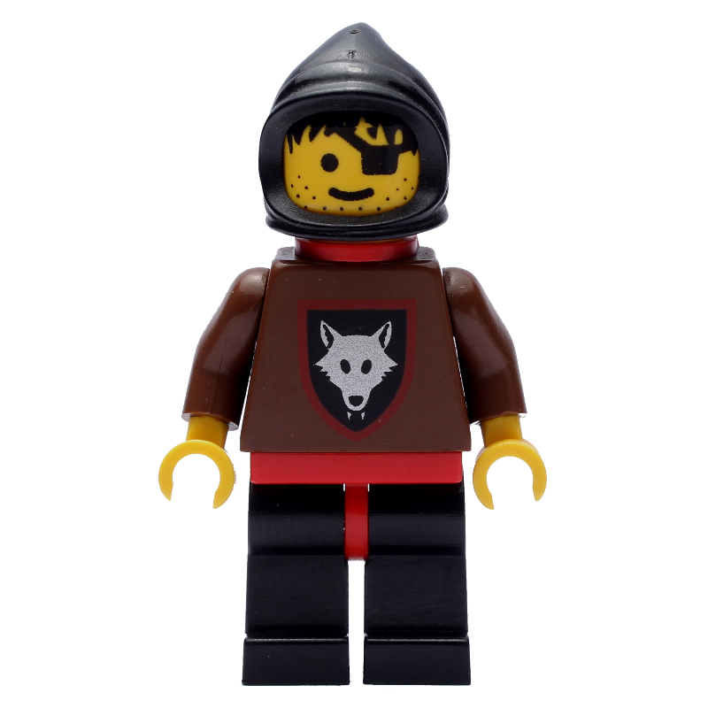 Lego Fighter (Wolfpack) - Black Hood, Red Plastic Cape