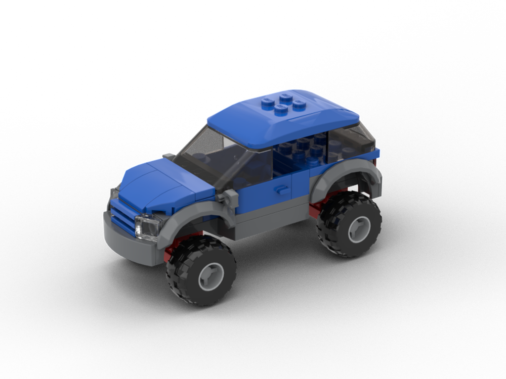 Lego 4X4 Blue with suspension