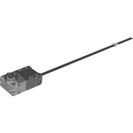 Lego Motor, Large Angular Position, Light Bluish Gray Housing, Black Wire / Dark Bluish Gray