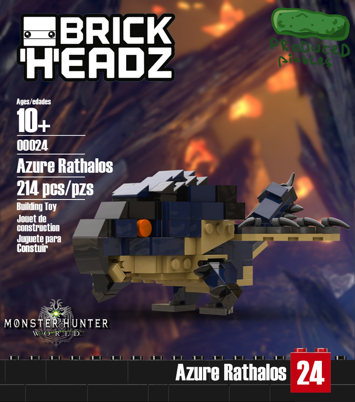 Lego Azure Rathalos (Monster Hunter World)