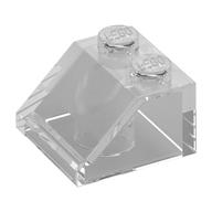 Lego Brick Sloped 45° 2 x 2 / Trans-Clear