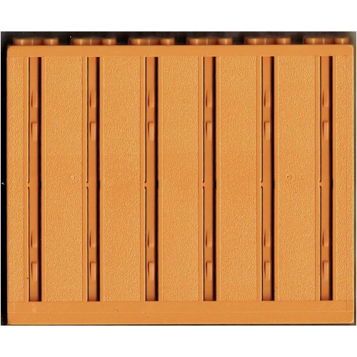 Lego Scala, Building, Wall, Vertical Grooved 12 x 2 x 8 / Light Orange