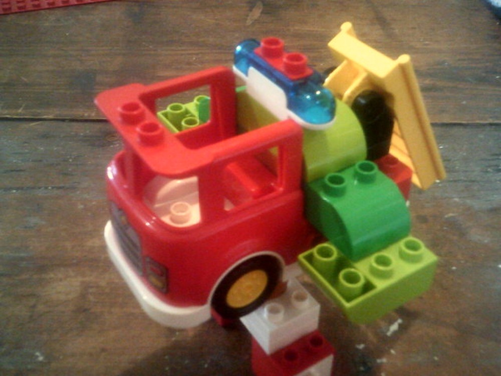 Lego fire truck mech