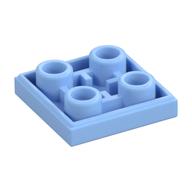 Lego Tile Special 2 x 2 Inverted / Bright Light Blue