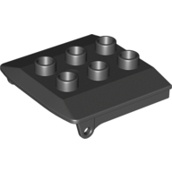 Lego Duplo Backhoe / Train Cabin Roof / Black