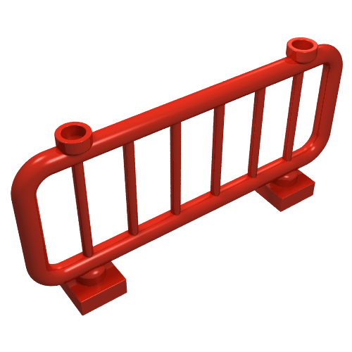 Lego Fence / Bar 1 x 8 x 3 / Red