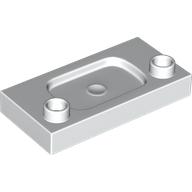Lego Duplo Tile 2 x 4, Sink / White