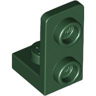 Lego Bracket 1 x 1 - 1 x 2 Inverted / Dark Green