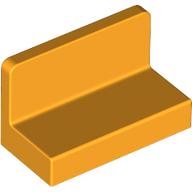 Lego Panel 1 x 2 x 1 [Rounded Corners] / Bright Light Orange