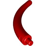 Lego Animal Body Part / Plant, Tail / Claw / Horn / Branch / Tentacle, End Section / Red