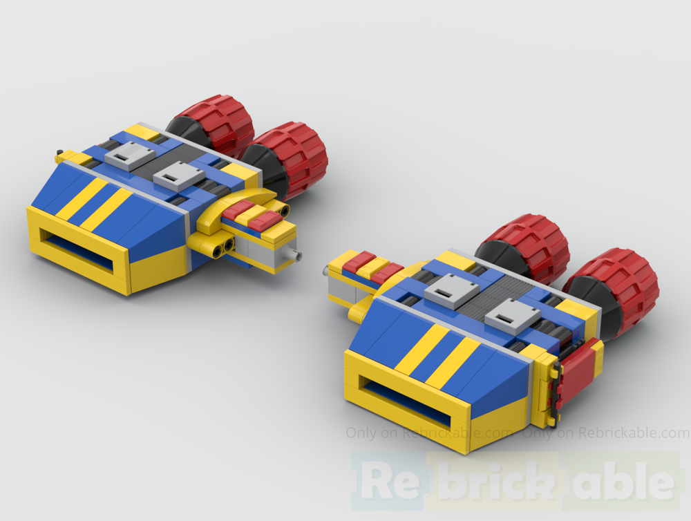 Lego Modular Manta Mk IV Flat-Twin Turbojet Engines