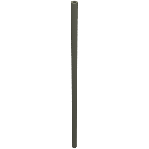 Lego Hose Rigid 3mm D. 14L / 11.2cm / Dark Gray