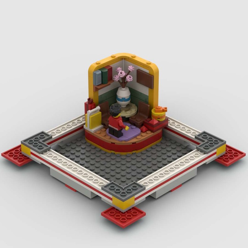 Lego Scene 5--New Year Greetings --Fit For Lunar New Year Traditions Frame