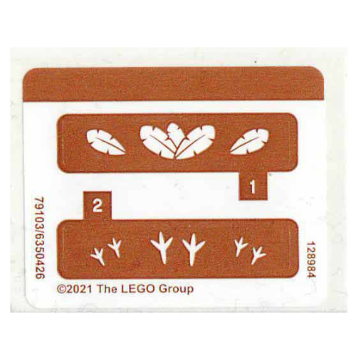 Lego Sticker Sheet for Set 40481-1 / [No Color/Any Color]