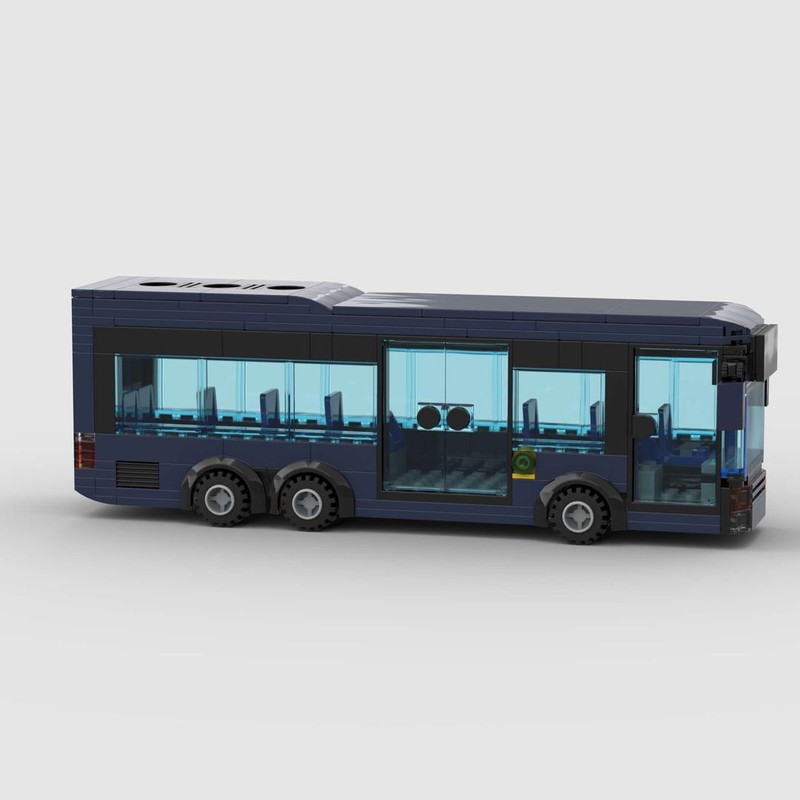Lego City Public Bus 6x2 dark blue