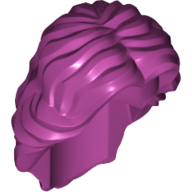 Lego Hair Mid-Length Wavy with Center Part / Magenta