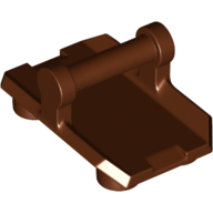 Lego Plate Special / Shield Rectangular with 4 Studs, Handle / Reddish Brown