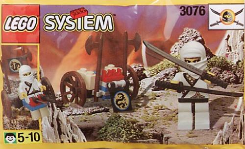 Lego White Ninja's Attack Cart