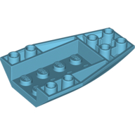 Lego Brick Wedged, Curved Inverted 6 x 4 / Medium Azure