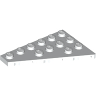 Lego Wedge Plate 6 x 4 Left / White