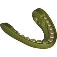 Lego Creature Body Part, Dewback Lower Jaw with Teeth Print