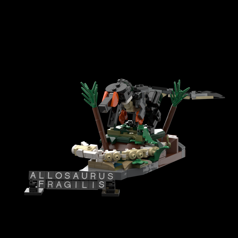 Lego Allosaurus Display Paleoaccurate MOC