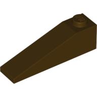 Lego Brick Sloped 18° 4 x 1 / Dark Brown