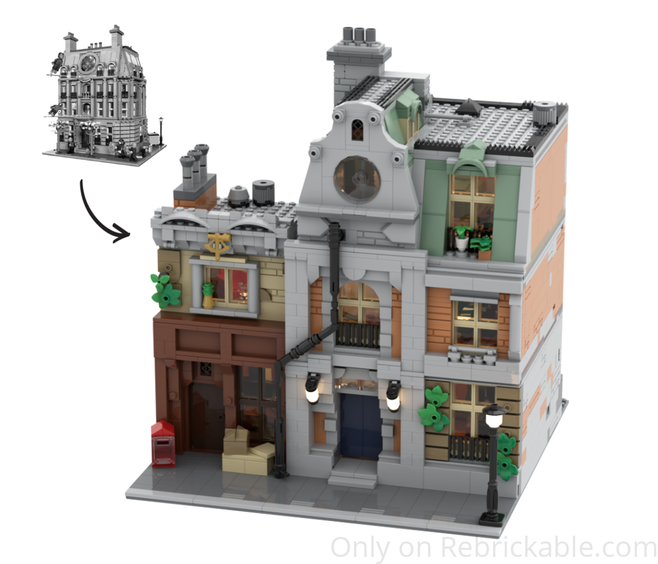 Lego Antique Bookstore & Townhouse