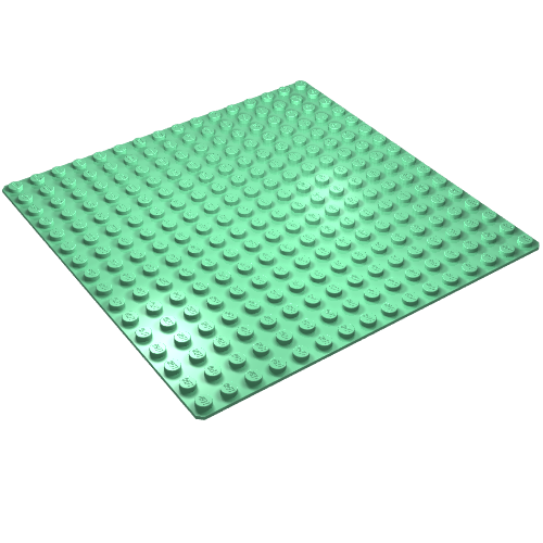 Lego Baseplate 16 x 16 / Medium Green