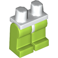 Lego Hips and Lime Legs / White