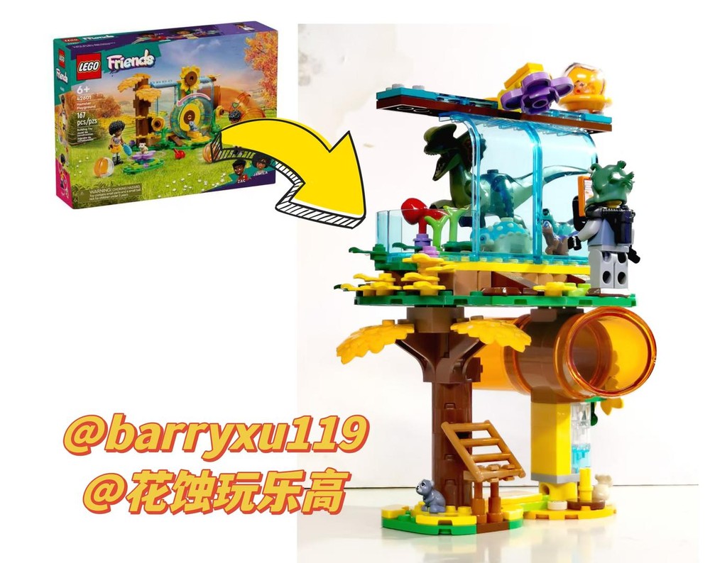 Lego Making Lego42601“Hamster Playground” into a tree house