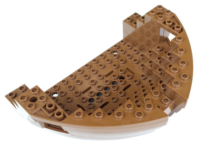 Lego Boat, Hull Large Bow 12 x 16 x 5 1/3 with (Same Color) Top (2556 / 2557)