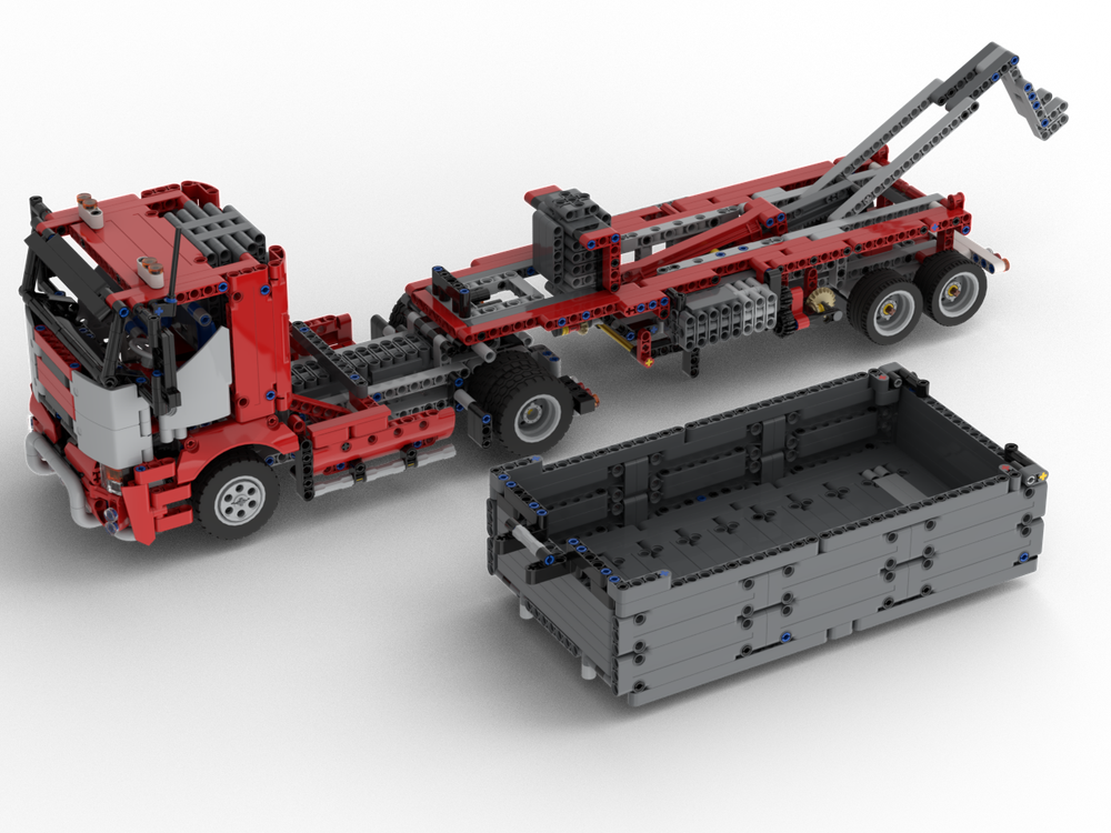 Lego Truck & Hooklift Semi-Trailer (42098 C-Model) with optional Control Plus / PoweredUp Functions