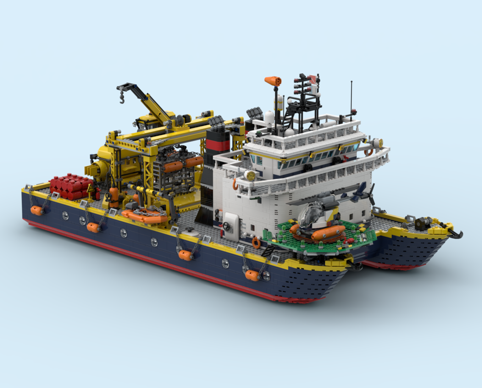 Lego Catamaran Research Vessel