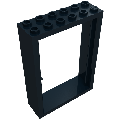 Lego Door Frame 2 x 6 x 7 / Black