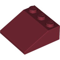 Lego Brick Sloped 33° 3 x 3 / Dark Red