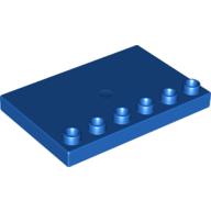 Lego Duplo Plate Special 4 x 6 with Studs on Edge / Blue