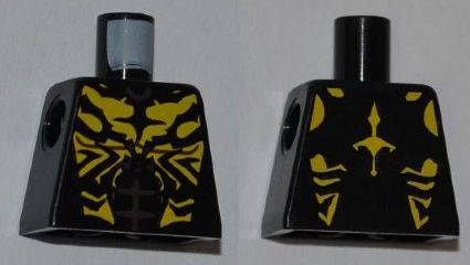 Lego Torso SW Savage Opress Pattern / Black
