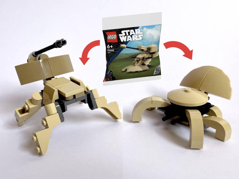 Lego Star Wars AAT 30680 Polybag Alt-Build Spider Mechs