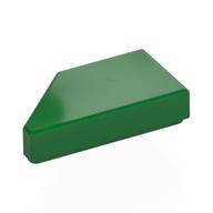 Lego Tile 1 x 2 with Stud Notch Right / Green