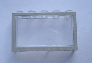 Lego Modulex Window 1 x 5 x 3 with Gray Border Print
