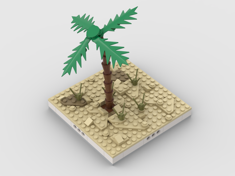 Lego Desert environment for a Modular Desert village