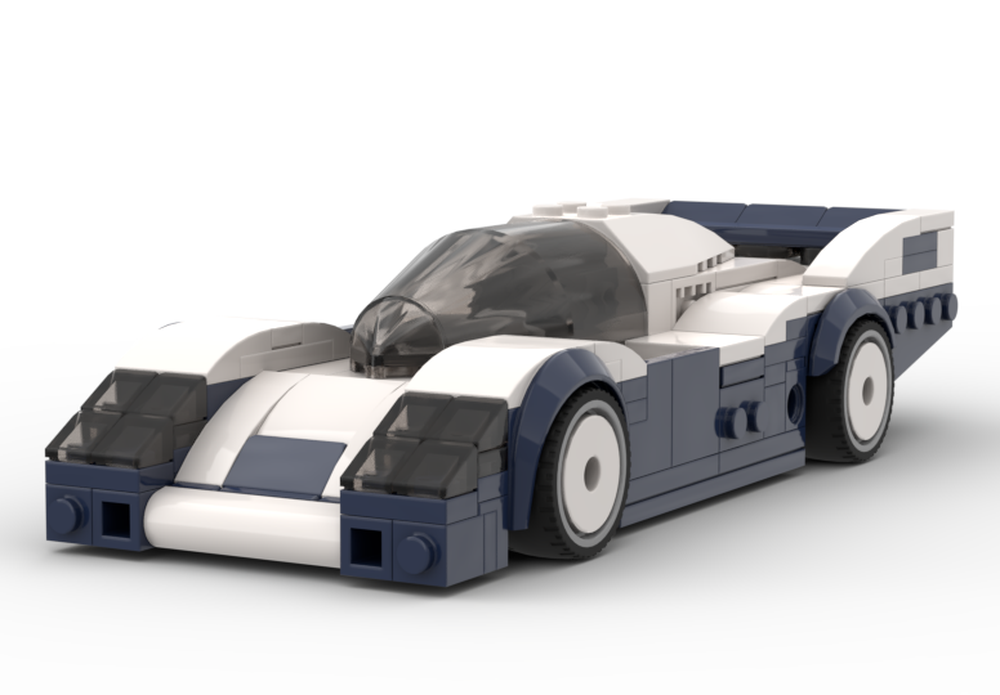 Lego 1987 Porsche 962C Longtail #2 Rothman-Porsche Racing