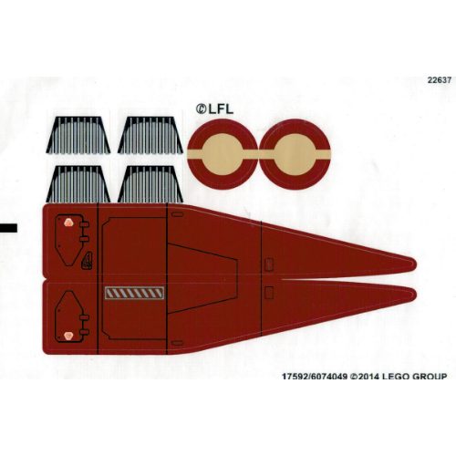 Lego Sticker Sheet for Set 75051-1 / [No Color/Any Color]