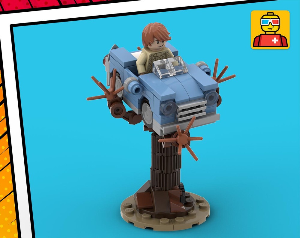 Lego Tiny Ron's Car and Whomping Willow [Harry The Wizard Chapter 2]