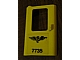 Lego Door 1 x 4 x 5 Train Left, Thin Support at Bottom with Norwegian 'NSB 7735' Pattern (Sticker) - Set 7735