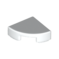 Lego Tile Round 1 x 1 Quarter
