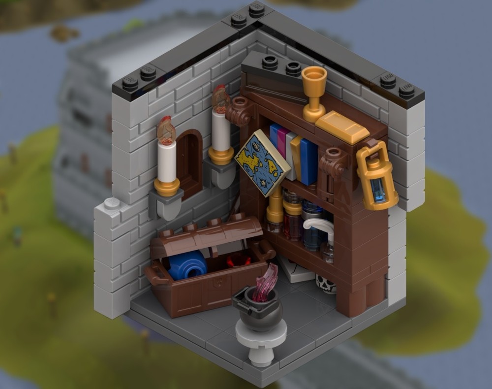 Lego Medieval Wizard Habitat