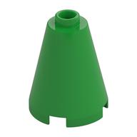 Lego Cone 2 x 2 x 2, Open Stud / Bright Green